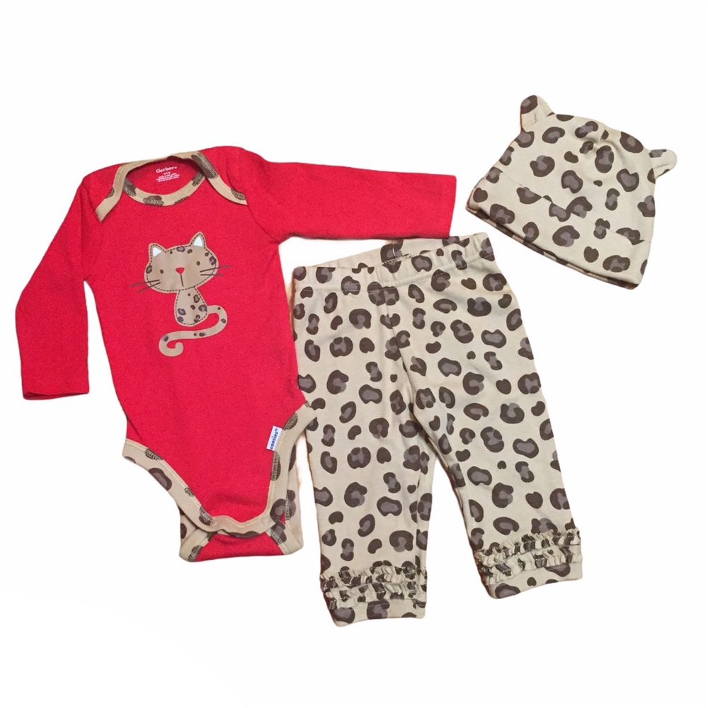 Baby Girl Leopard Cat Take Me Home Outfit